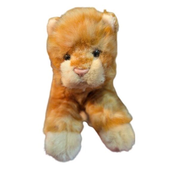 Vintage Russ Berrie  Sweet Pea Plush Tabby Cat Toy Soft stuffed animal Orange - Picture 1 of 9